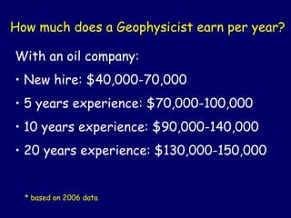 how much does a geophysicist earn