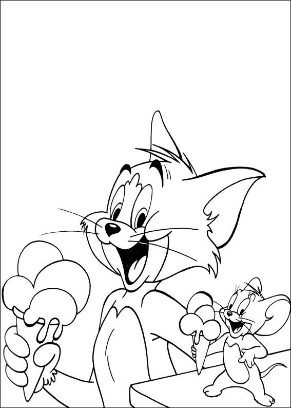 dibujos para colorear de tom y jerry