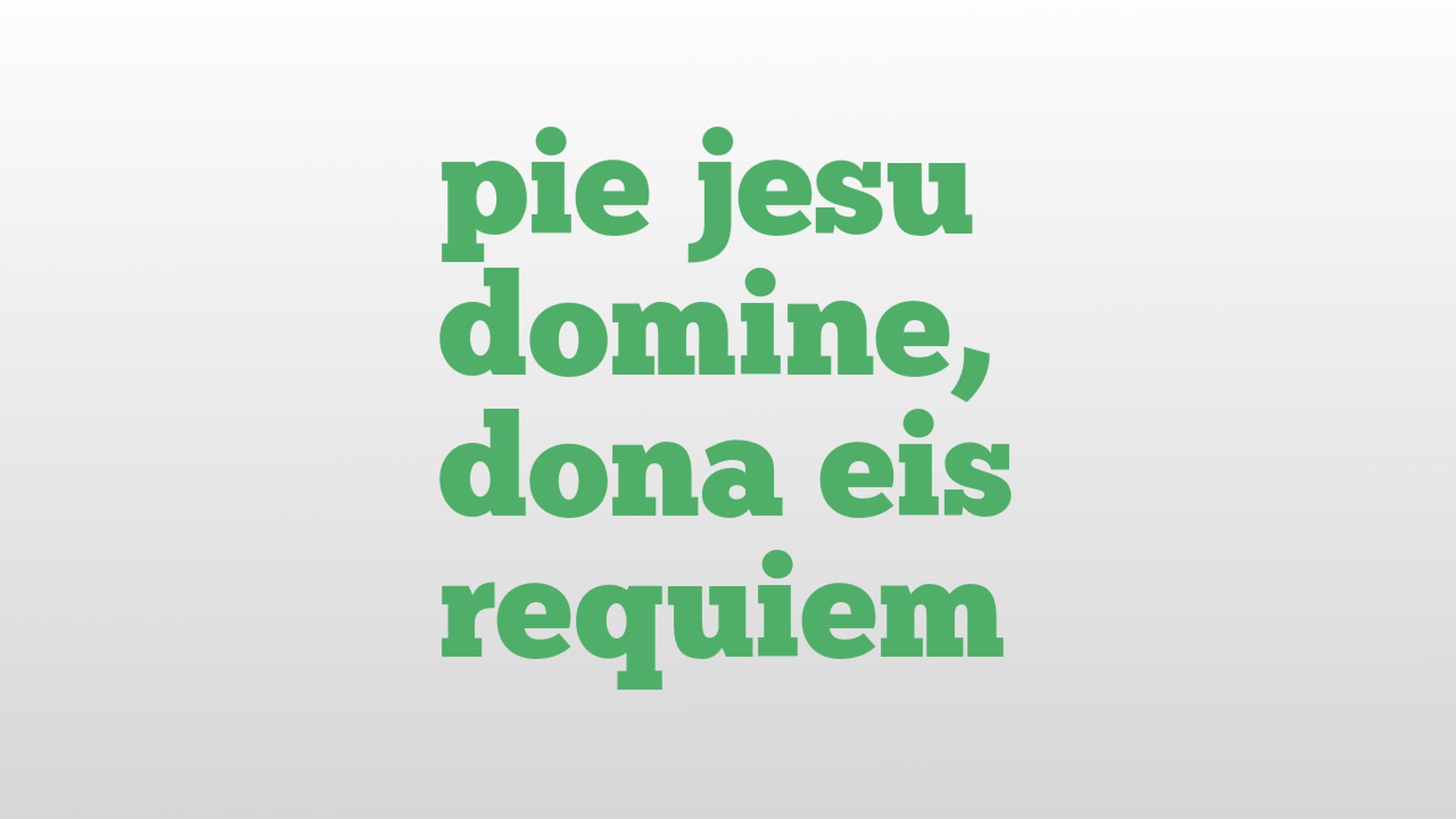 pie jesu definition