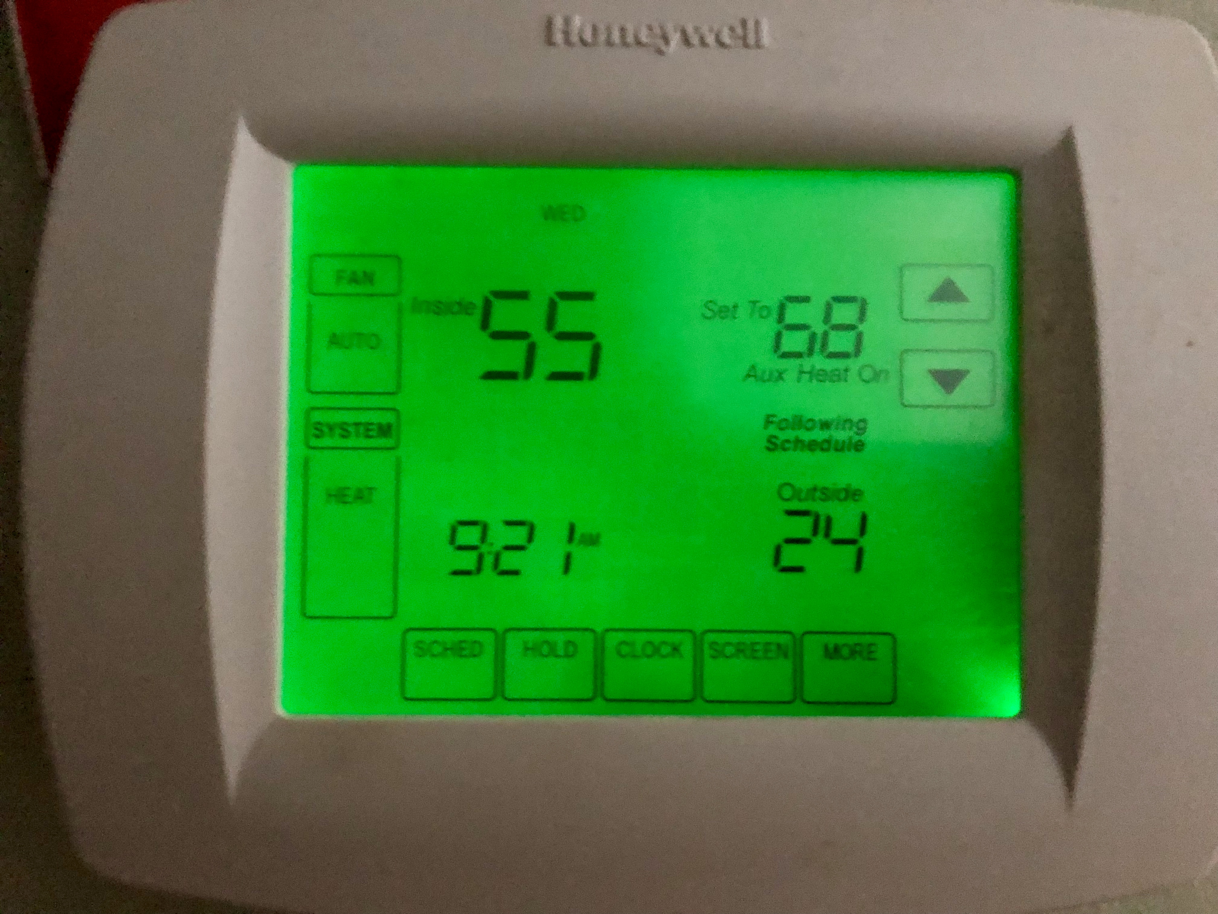 honeywell thermostat fan circulate setting