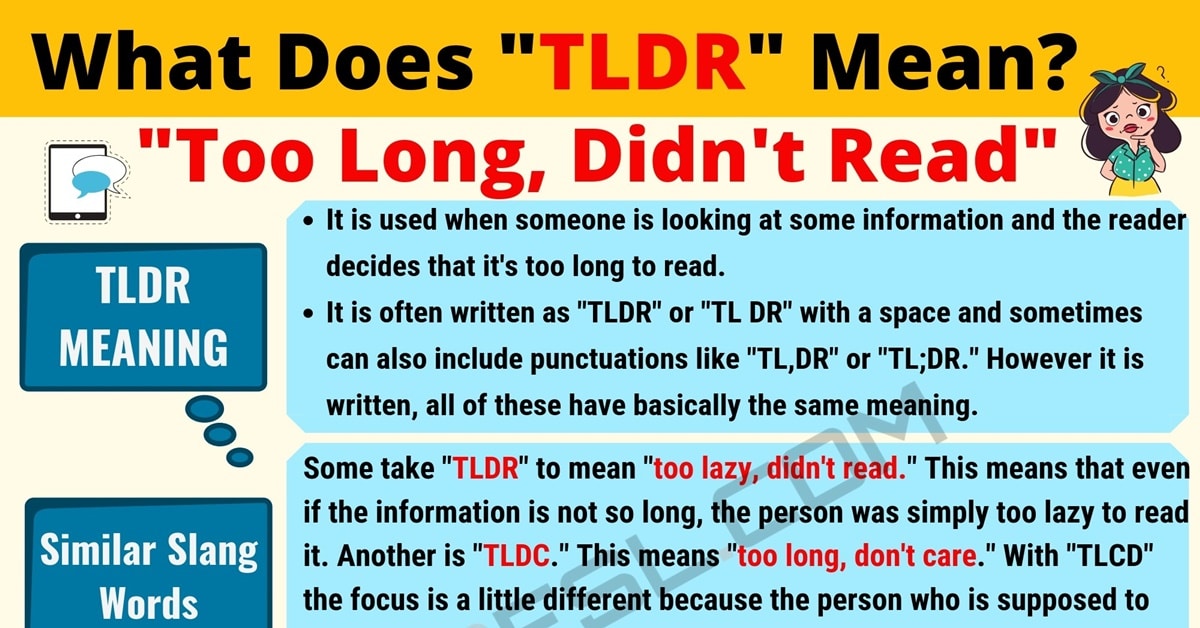 tldr meaning