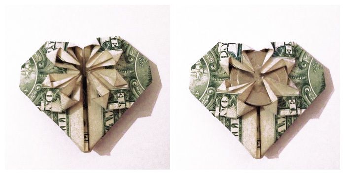 how to make origami out of dollar bills