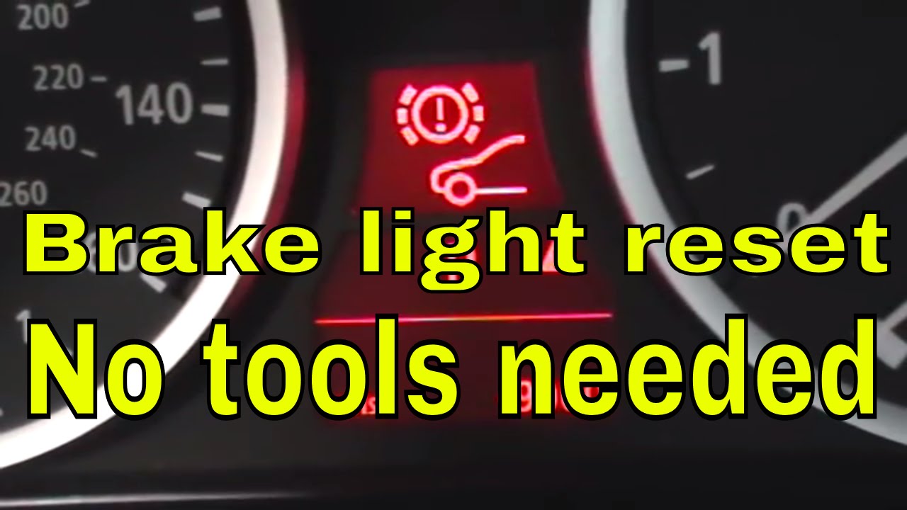 how to reset brake pad sensor on bmw