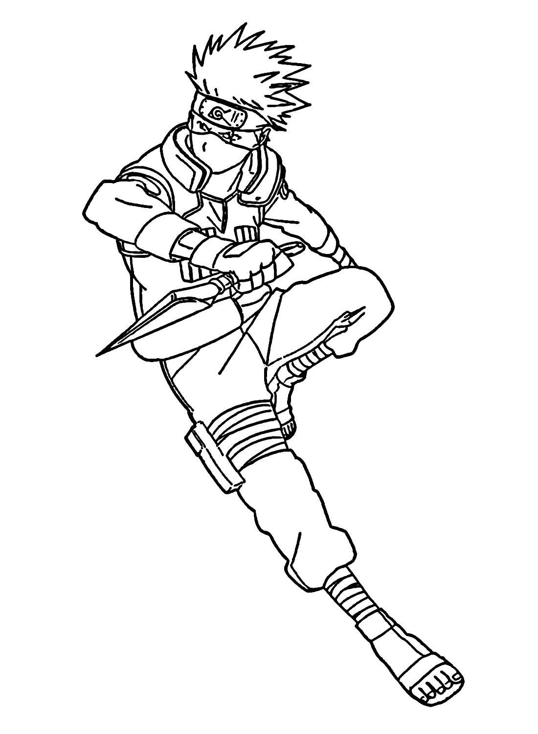 kakashi coloring page