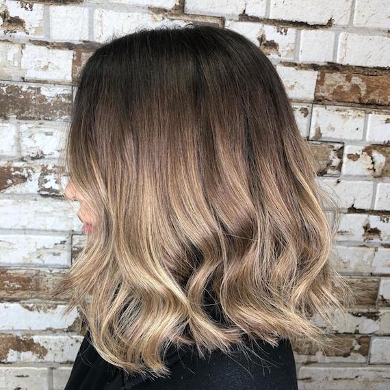 ash brown ombre short hair