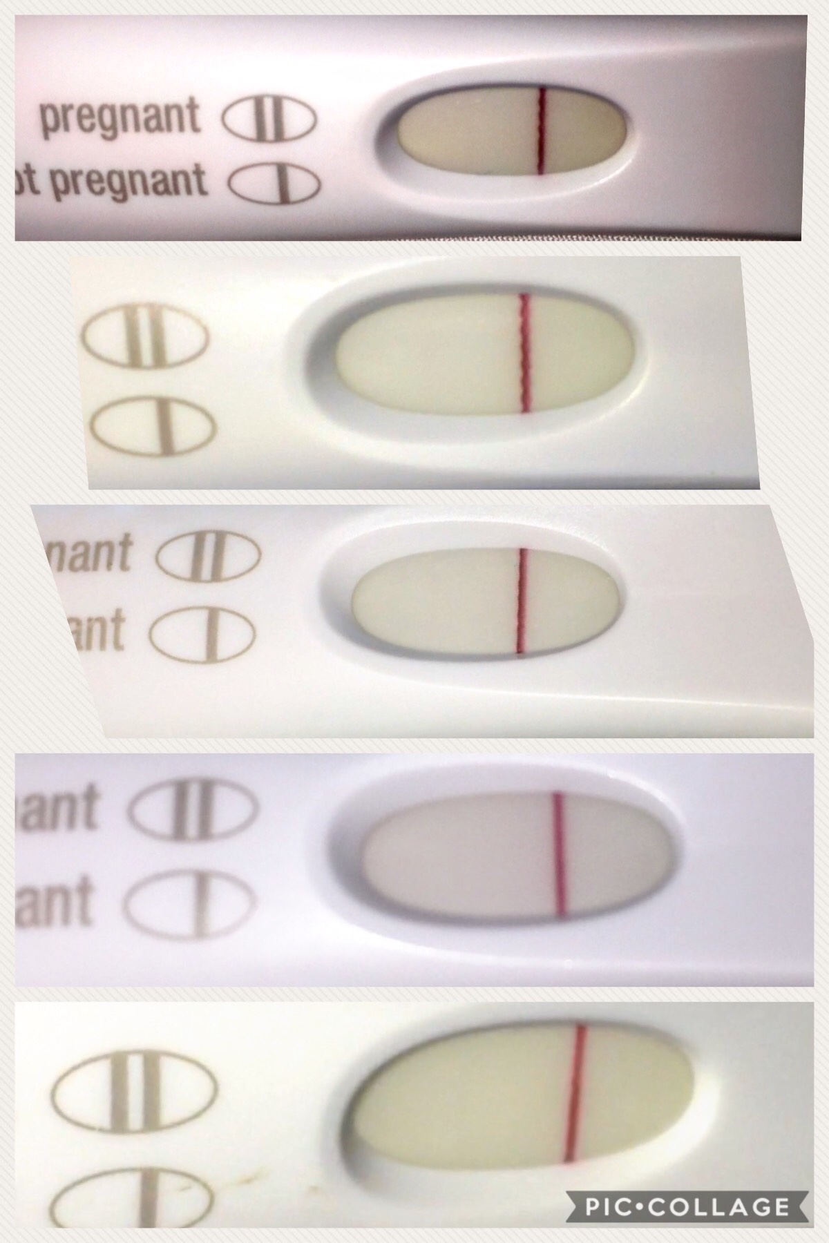 pregnancy test line not getting darker