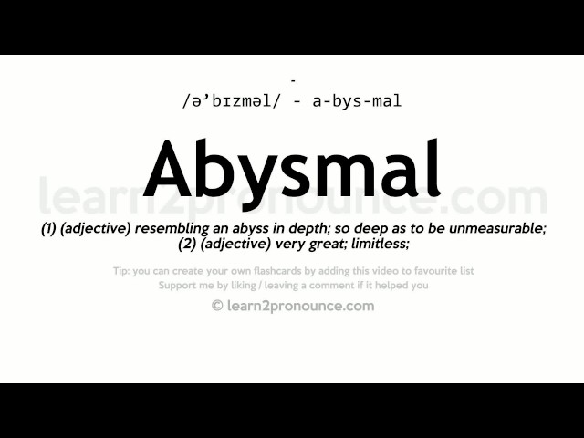 abysmal meaning