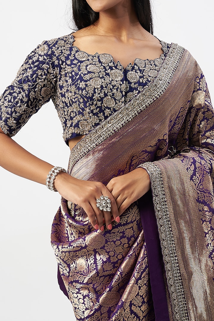 jayanti reddy purple saree