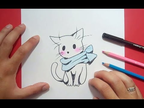 dibujo gato anime