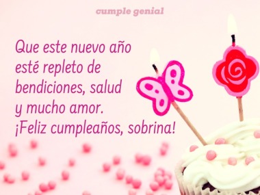 muchas felicidades sobrina