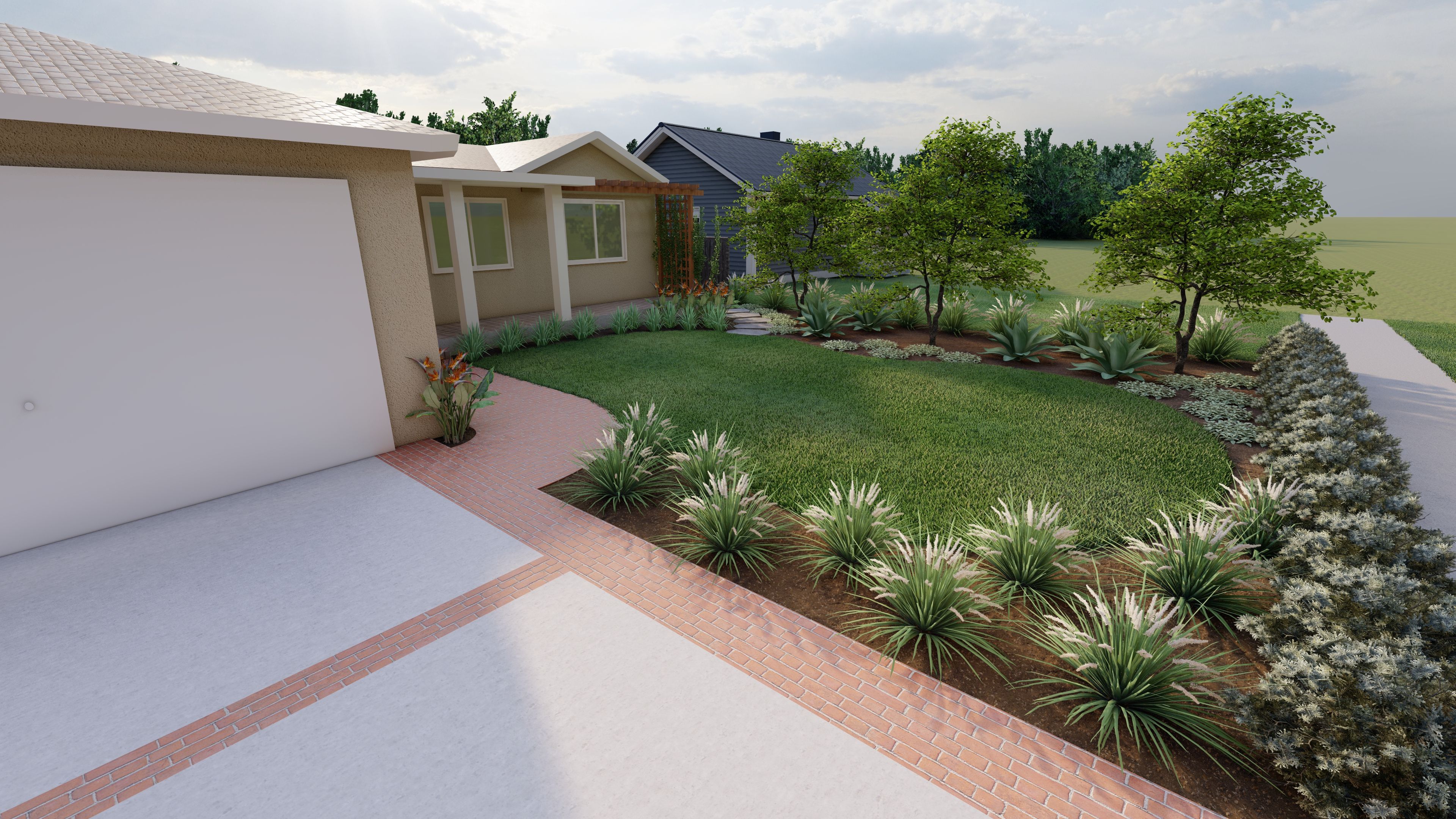 coastal front yard landscaping