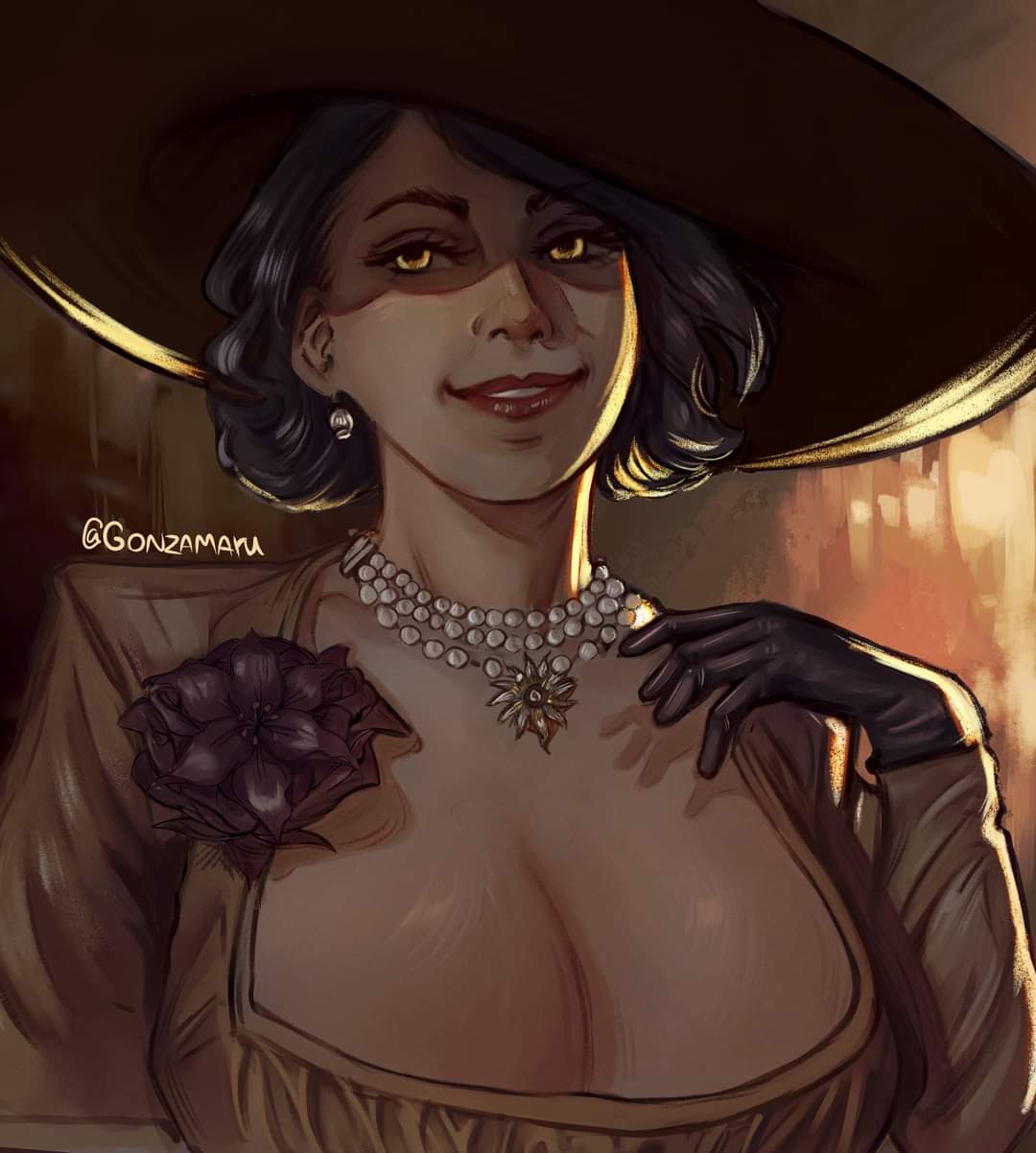 lady dimitrescu fan art