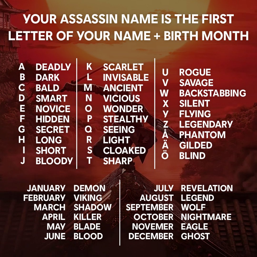 assassin nickname generator