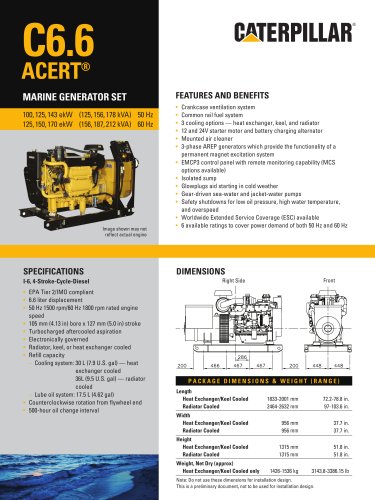 caterpillar generator catalogue pdf