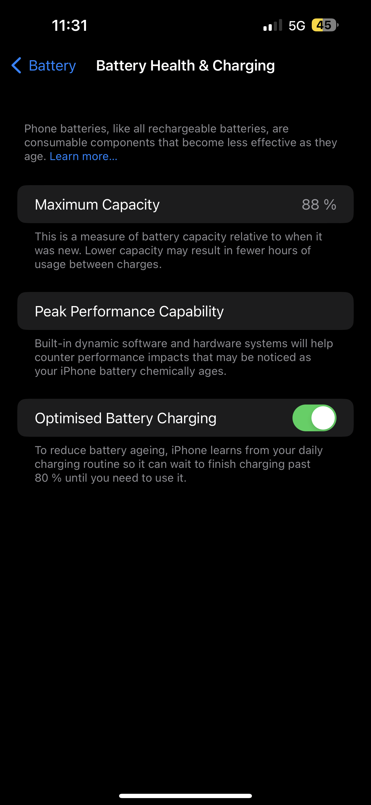 iphone battery health 88 after 2 years