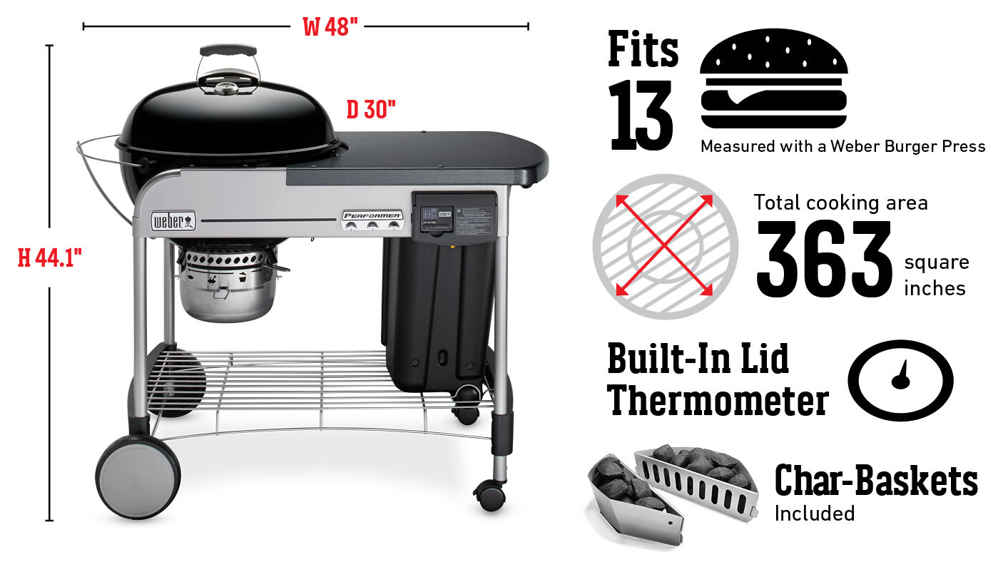 weber propane charcoal grill