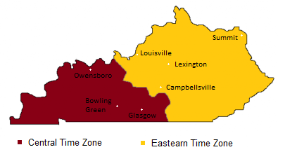 kentucky what time zone