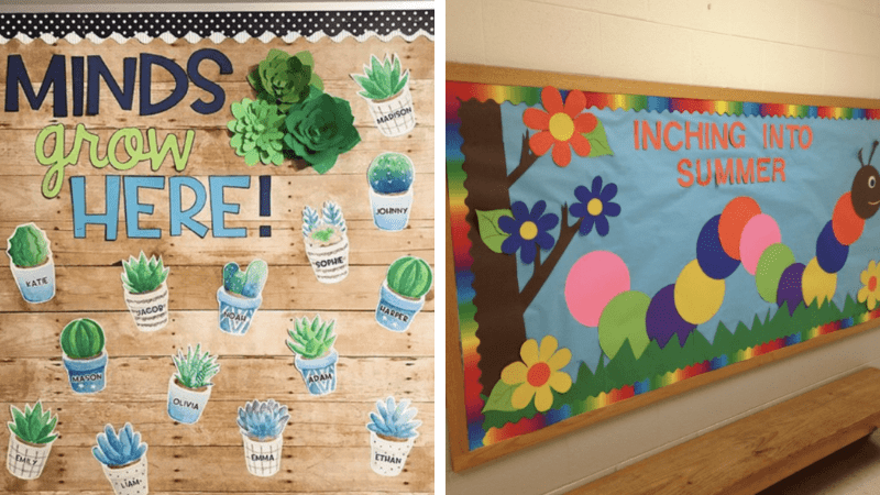 elementary spring bulletin board ideas