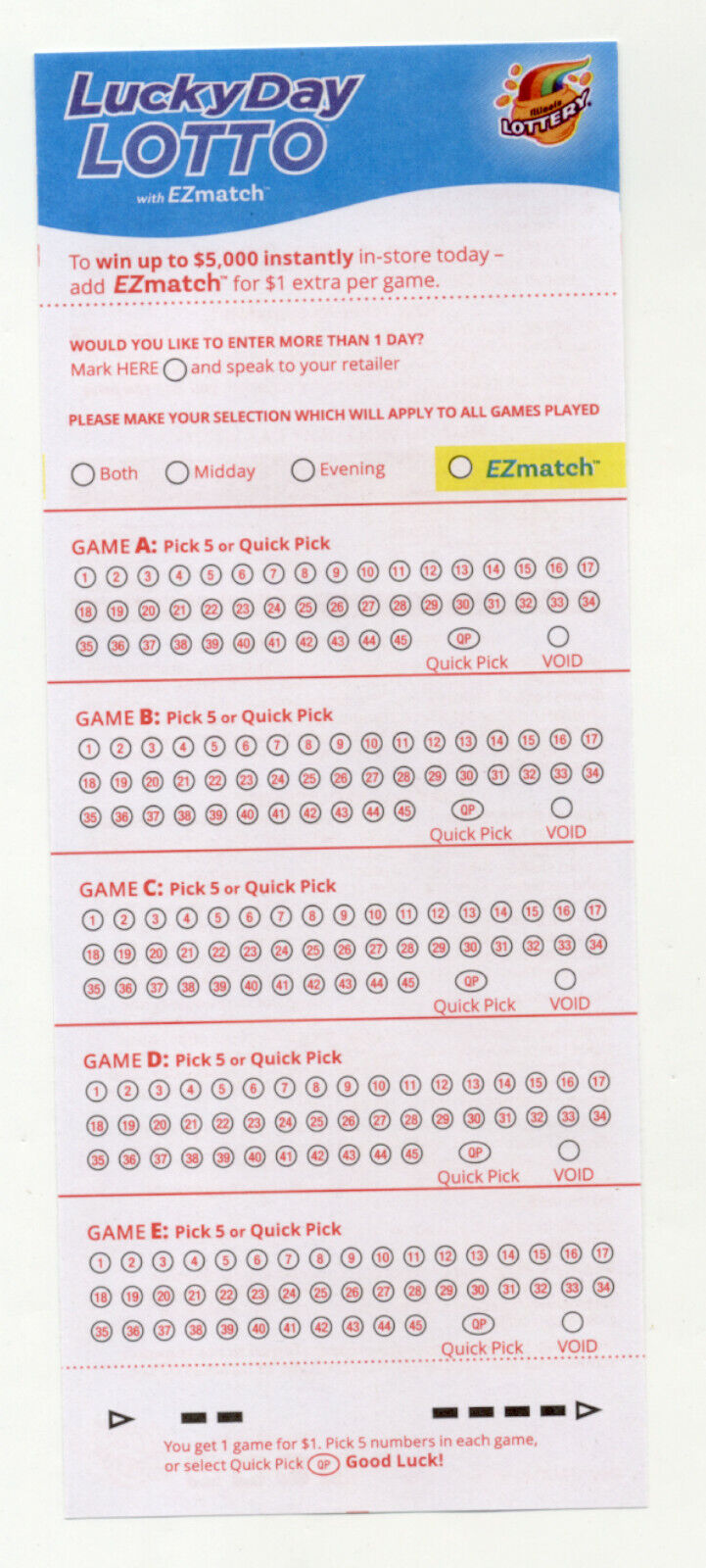 winning lucky day lotto numbers