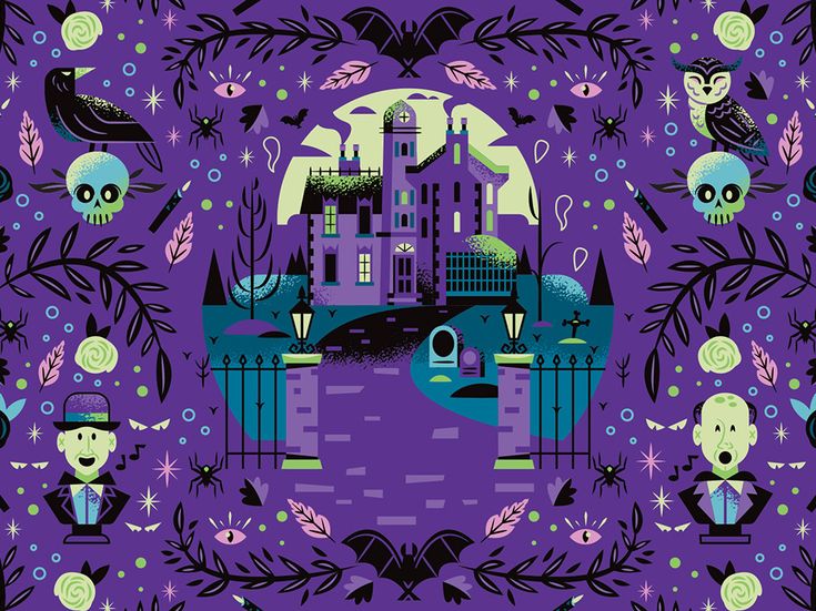 haunted mansion wallpaper