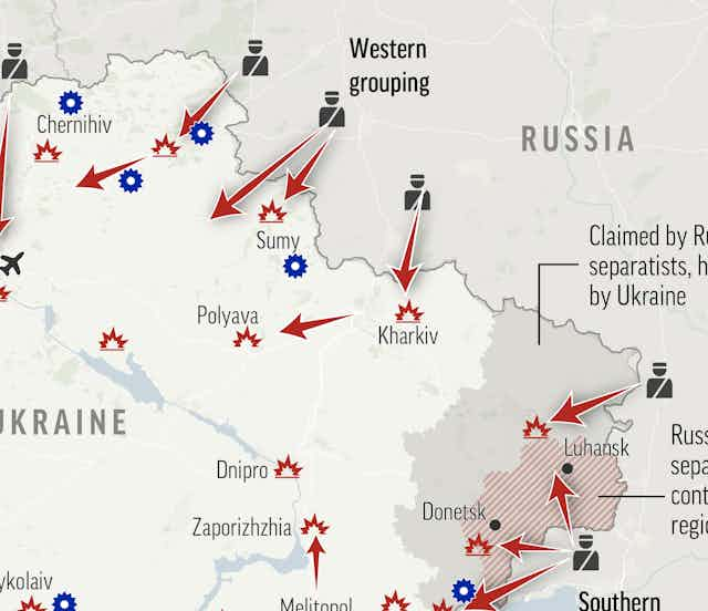 live map ukraine invasion