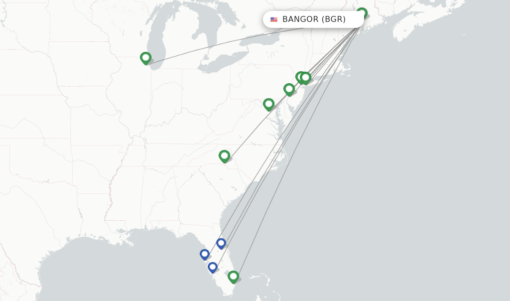 flights from detroit to maine