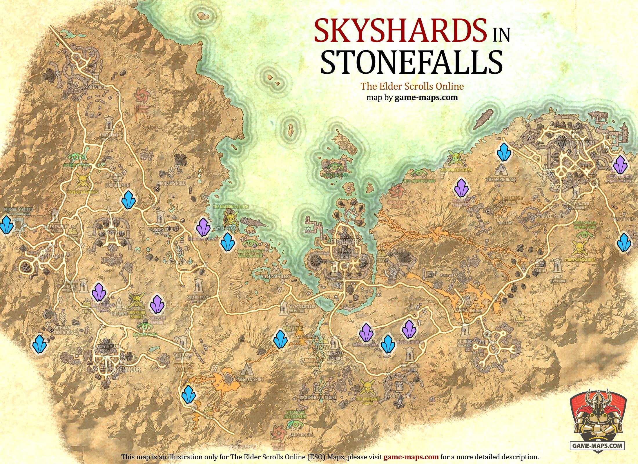 skyshards in stonefalls