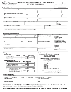 bureau of vital statistics newark nj