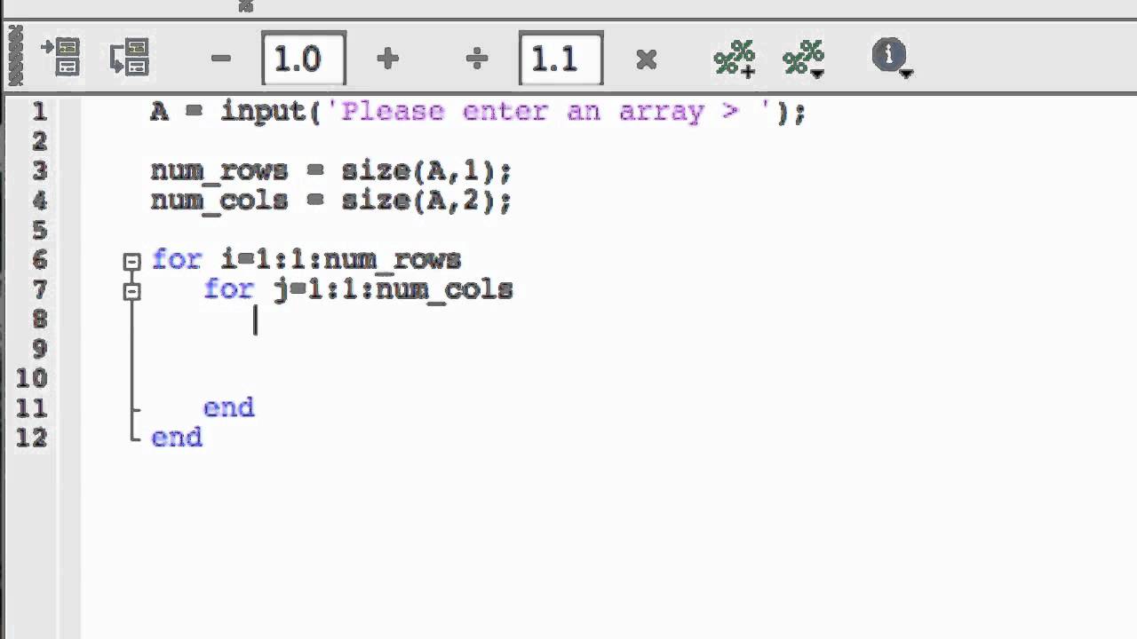 how to use for loop in matlab