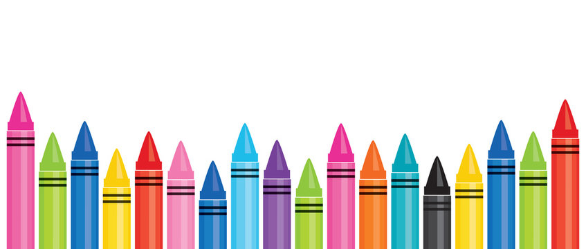 crayon clipart border