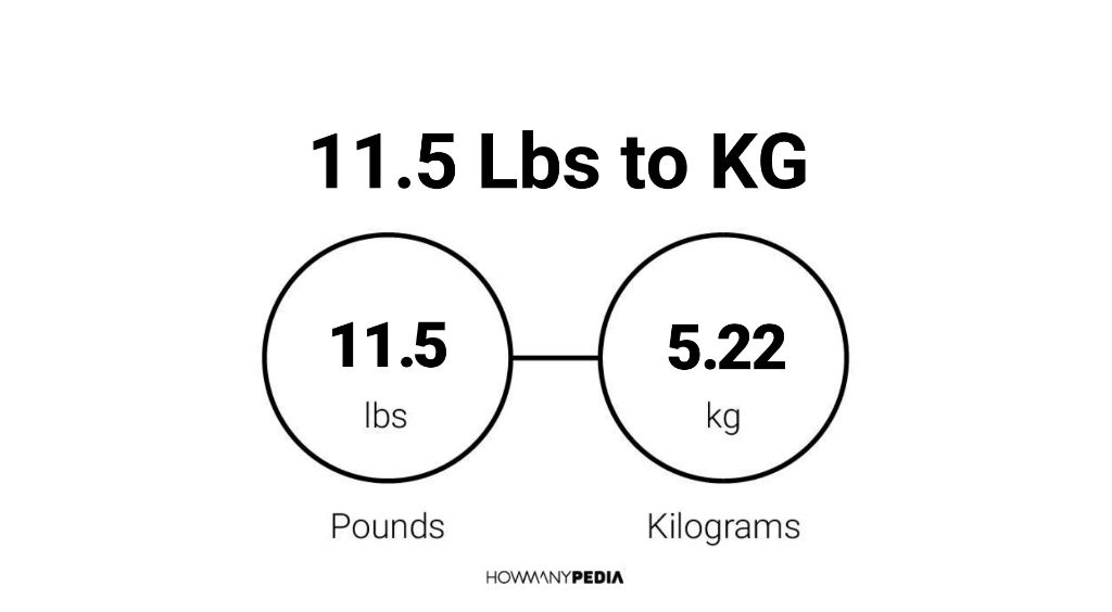 11.5 lbs to kg