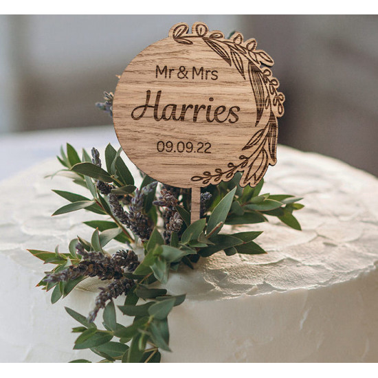 rustic wedding cake toppers