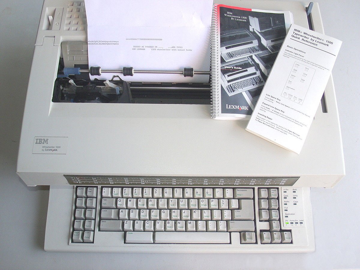 ibm wheelwriter 1500