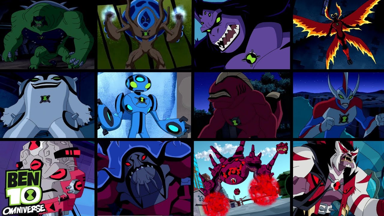 all ultimate aliens in ben 10 omniverse