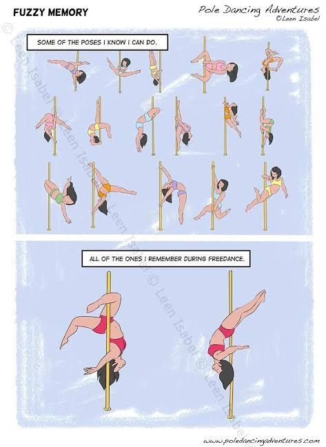 poses de pole dance