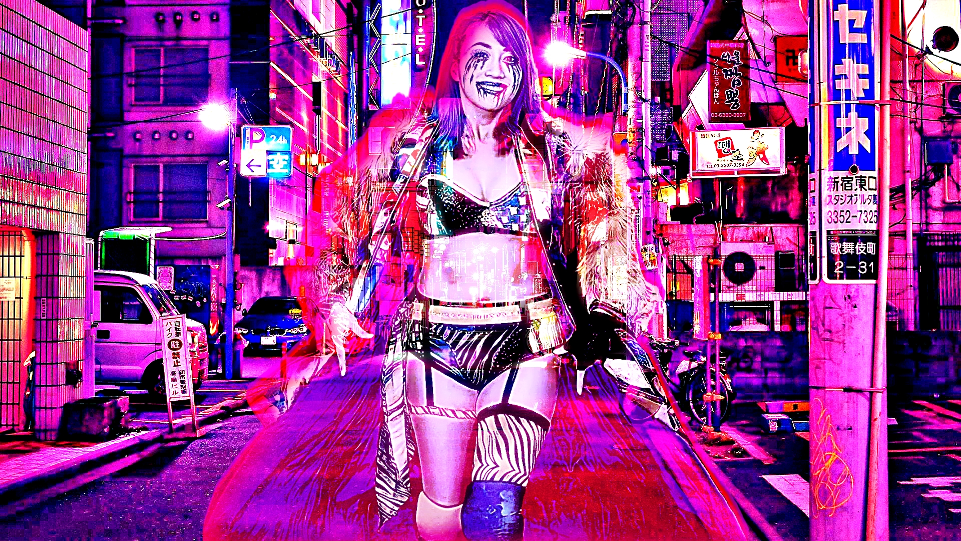 asuka wallpaper wwe