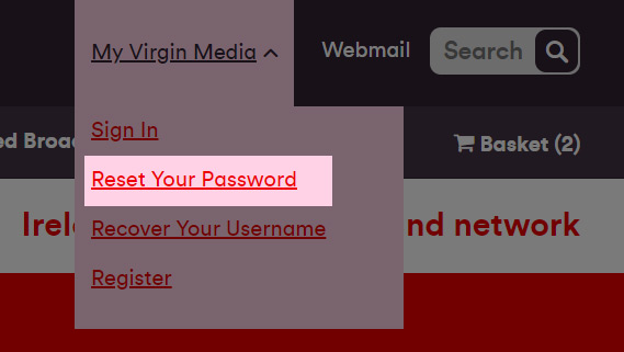 my virgin media login