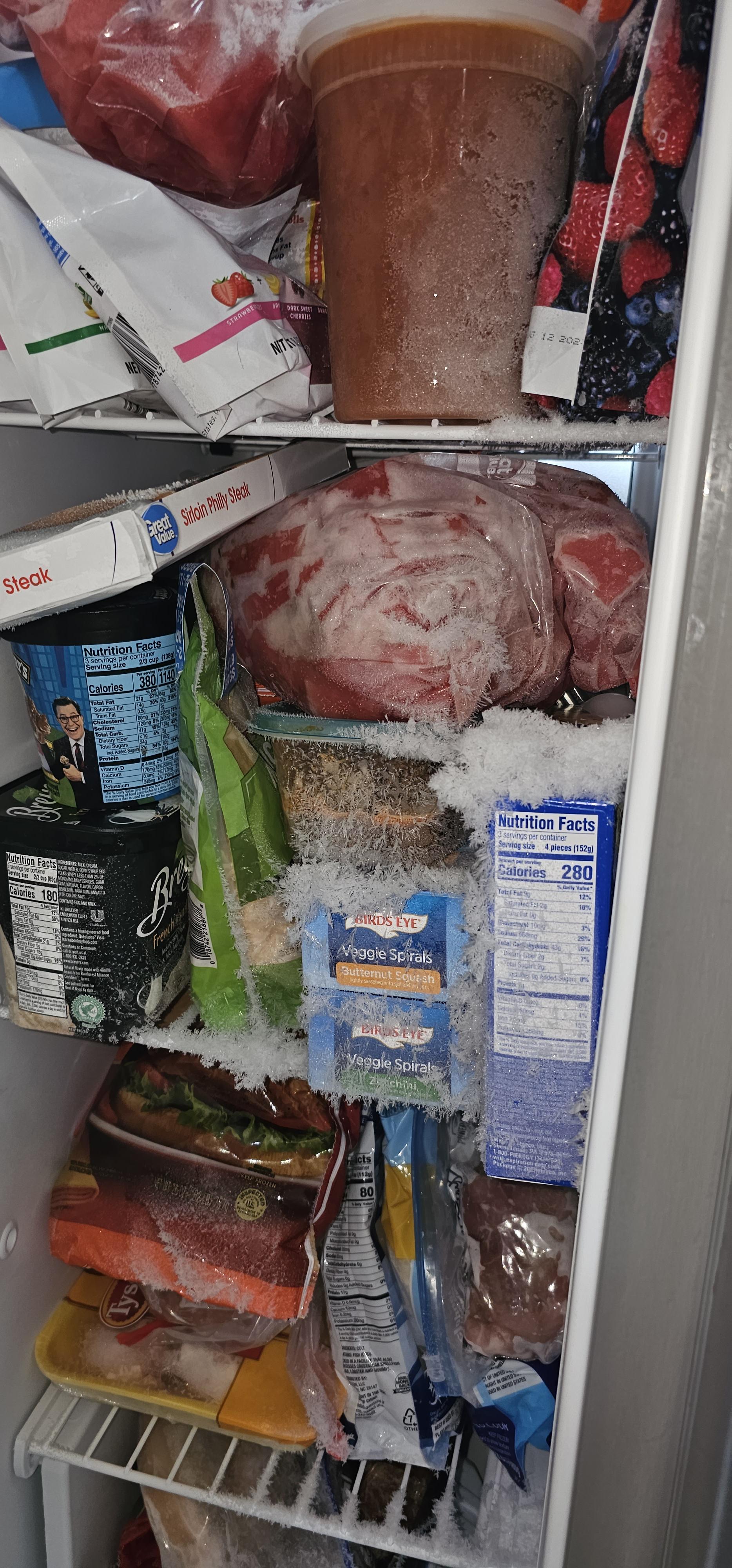 freezer left open overnight