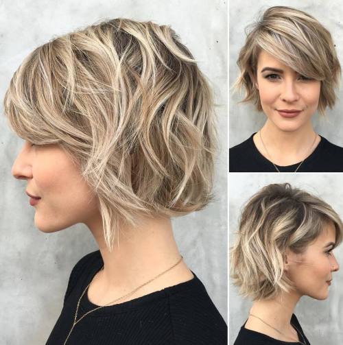 short textured bob hairstyles