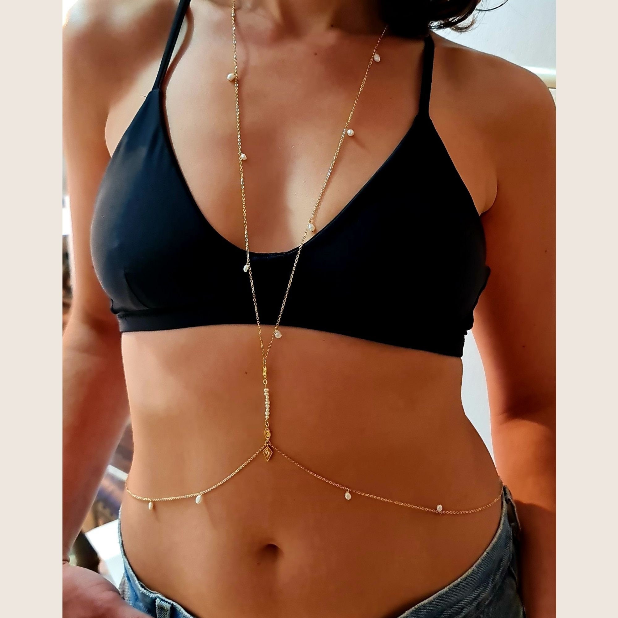 body belly chain