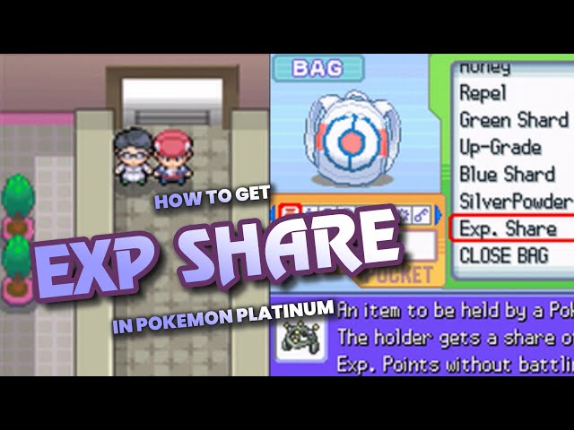 pokemon platinum exp share