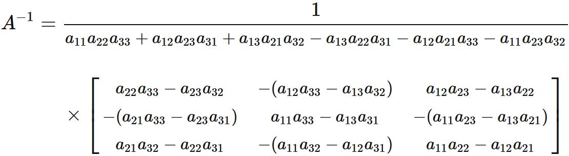 inverse matrix calculator 3x3