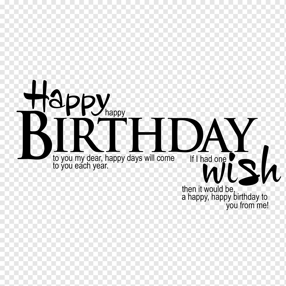 birthday wishes png text