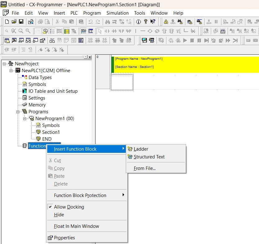 omron function block library