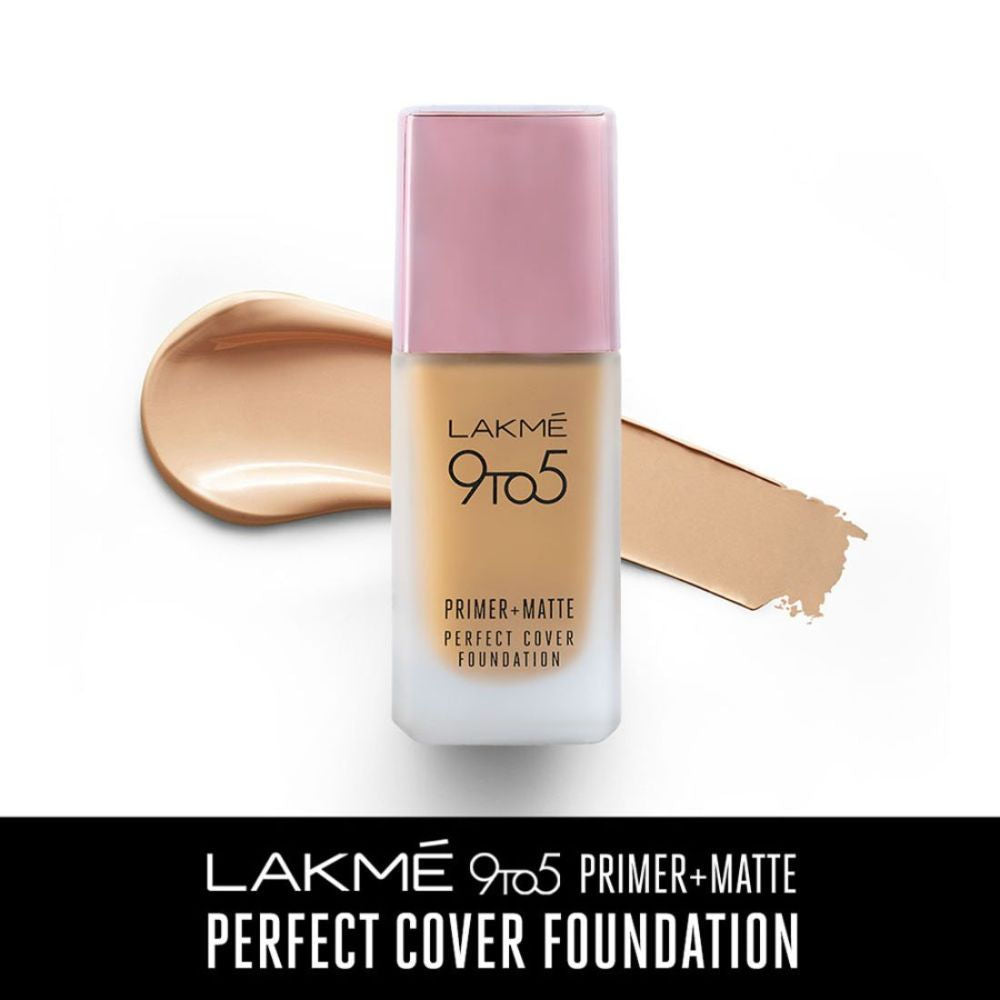 lakme 9 to 5 primer matte perfect cover foundation price