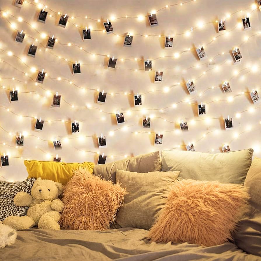 fairy lights with clips