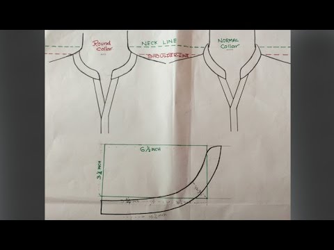 neckline cutting and stitching