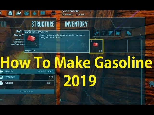 how to make gas in ark survival evolved