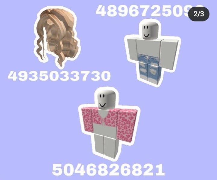 roblox ids for clothes