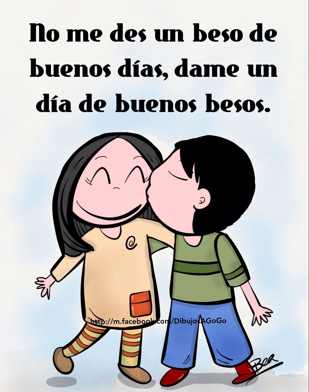 beso de buenos dias